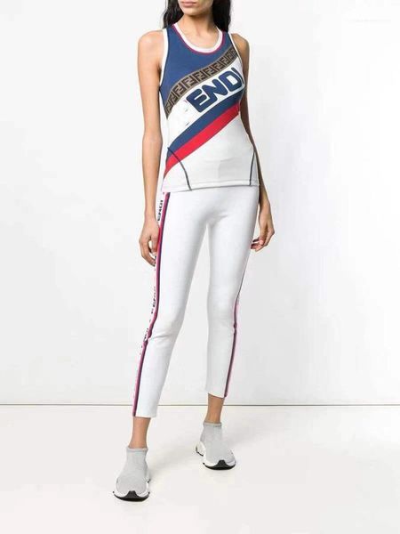 

clothing 2pcs sets vest pencil pants sports clothing set womens summer f suits letters designer, White