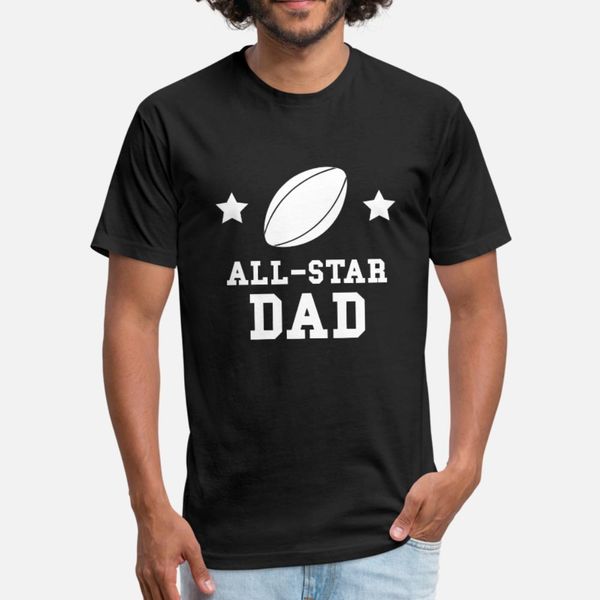 

all star rugby dad t shirt men design short sleeve plus size 3xl cool graphic comical spring letters shirt