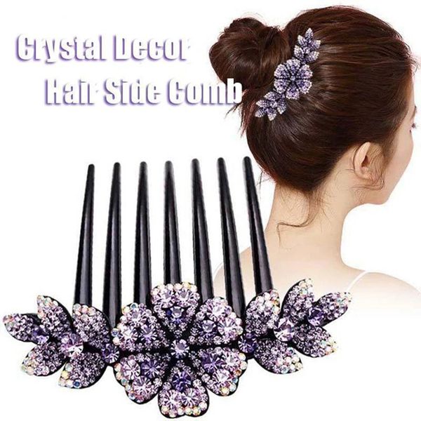 

hair accessories crystal decor side comb rhinestone headwear for women lady