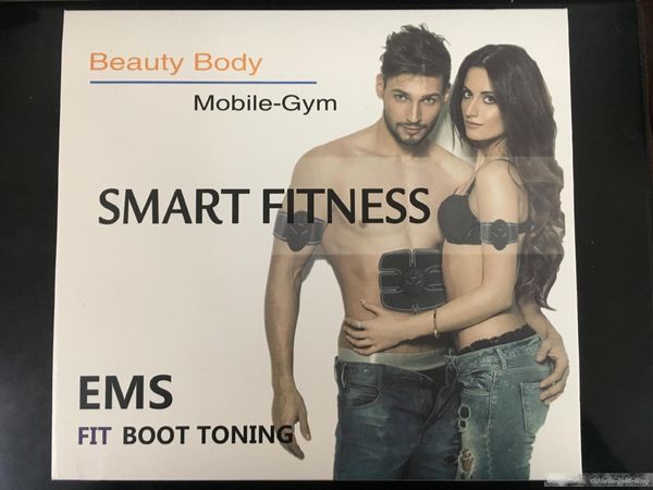 

abs stimulator smart fitness abdominal ems electrical muscle stimulation muscle exerciser belt fat burner massager body slimming pad 40set