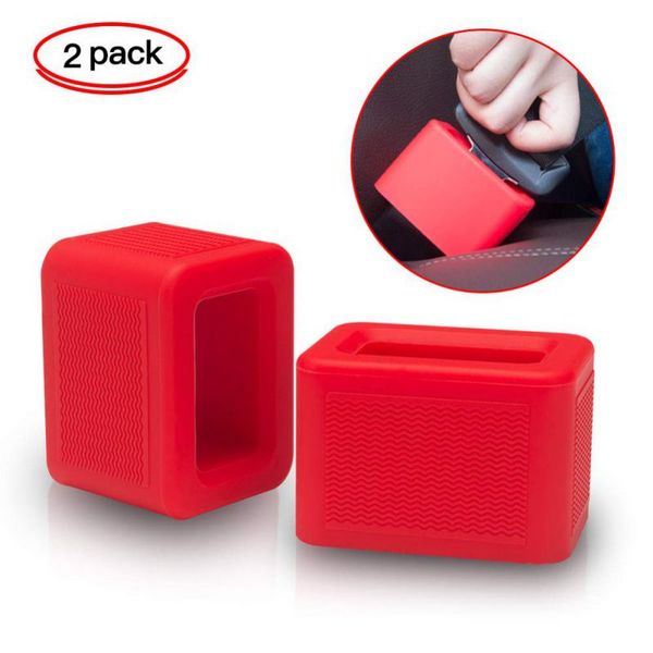 

2pcs ремень безопасности receiver держатель силикона автокресло поясная пряжка держатель