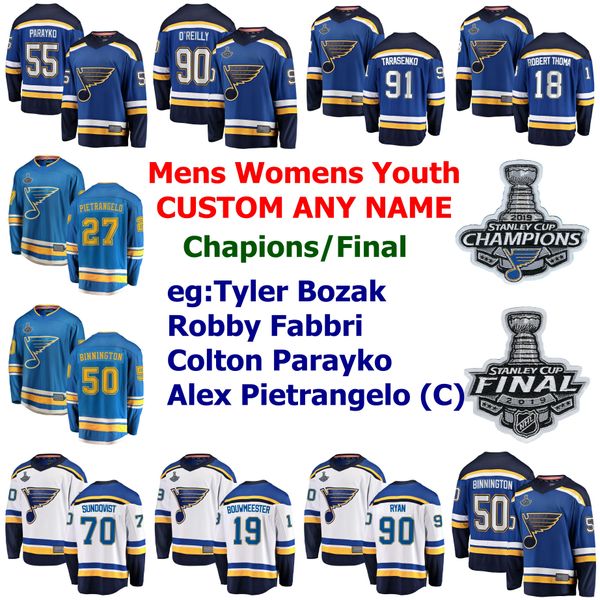 

2019 кубок стэнли чемпионов st louis blues jerseys maceachern jersey david perron zach sanford schenn schwartz hockey jersey custom shifted, Black;red