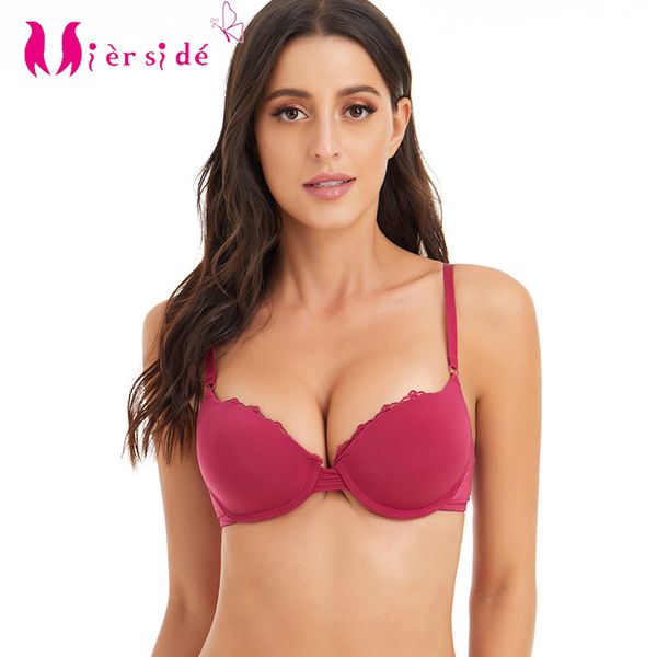 

bras mierside121301 girl bra push up women's underwear everyday edge lace size 32/34/36/38 b/c/d, Red;black