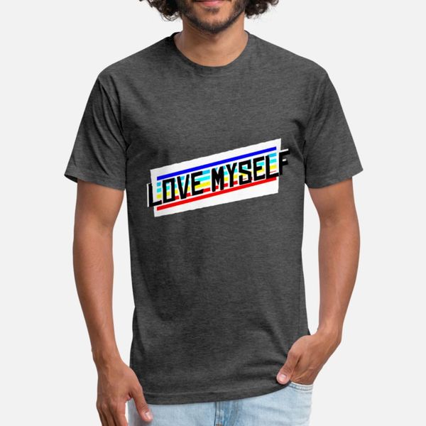 

love myself selflove t shirt men printed short sleeve size s-3xl unique anti-wrinkle humor summer kawaii shirt