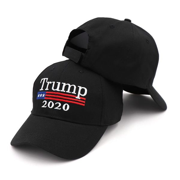 

wholesale-donald trump 2020 baseball cap make america great again hat embroidery keep america great hat republican president trump caps, Black;white