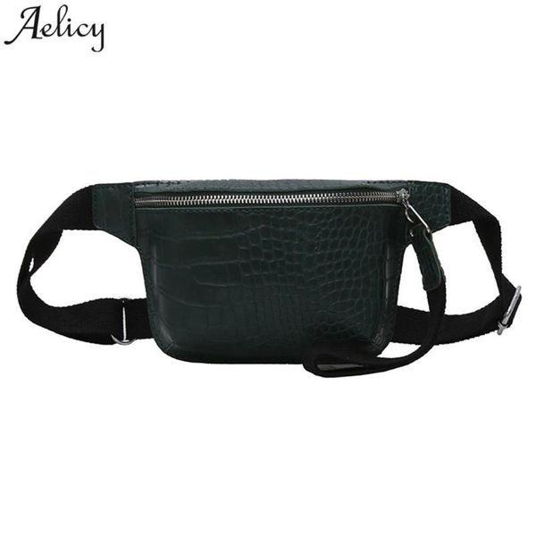 

aelicy crossbody bags women leather crocodile waist bags girls chest bag elegant pack for female travel belt purse drop ship new