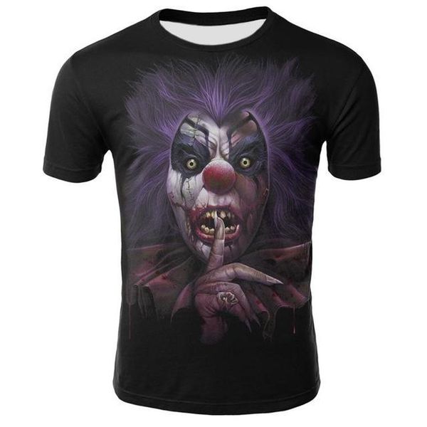 

horror movie it penny wise clown joker cool man 3d print shirts aesthetic hippie anime men clothing
