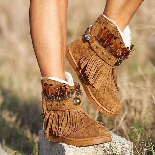 

flat heel winter boots lady women's rubber shoes rain booties ladies rivets round toe low heels booties boots-women luxury, Black