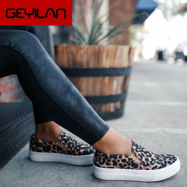 

dropshipping women casual women's summer shoes woman fashion female slip-on flat shoes flats leopard print, Black