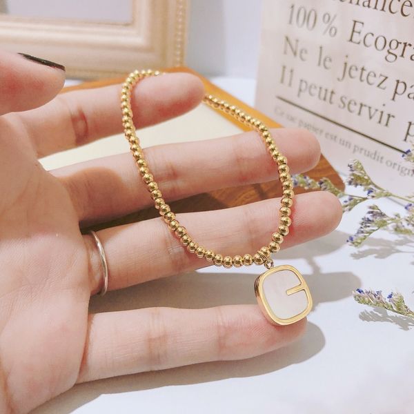 

fashion stainless steel d letter pendant necklaces gold color alphabet long chain bracelet necklace for women choker jewelry, Black