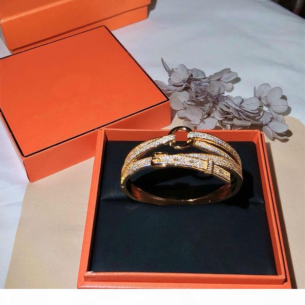 

luxury designer multi-layer bracelet 925 silver bracelet for men and women luxury shining wedding jewelry gift, Black