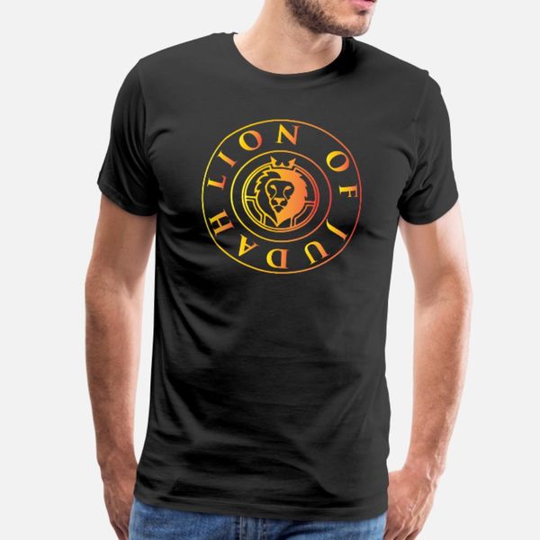 

lion of judah t shirt men personalized cotton size s-3xl graphic new style spring leisure shirt