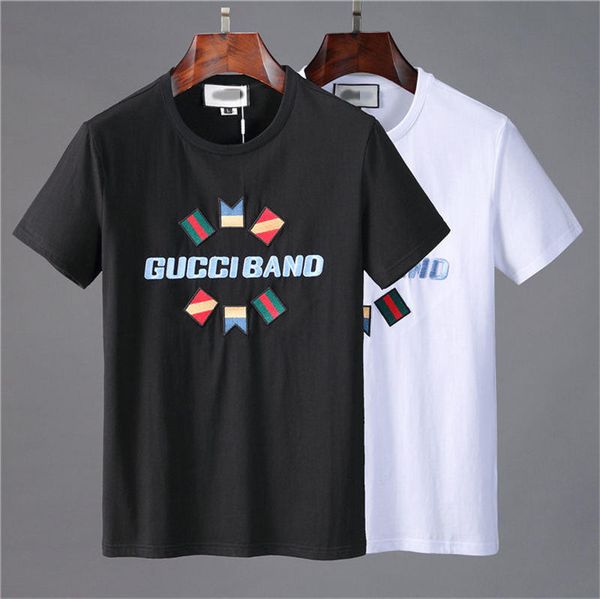 

2020ss mens stylist t shirt paris men women t shirt black white summer t shirt size m-3xl, White;black