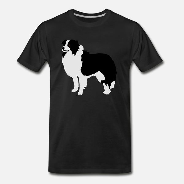 

border collie тенниска мужчины заказной хлопок s-xxxl письмо интересный смешной весна осень unique рубашка