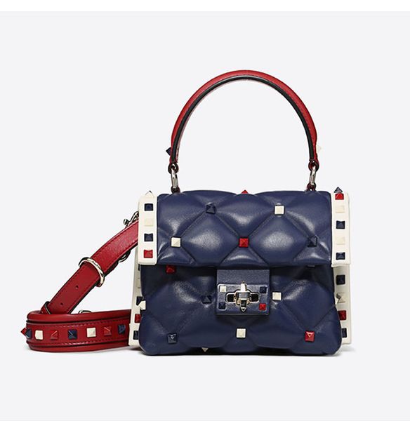 

2020 fashion luxury rivet женщин малый сумки runway сумка плеча crossbody сумка женская из натуральной кожи street посланника
