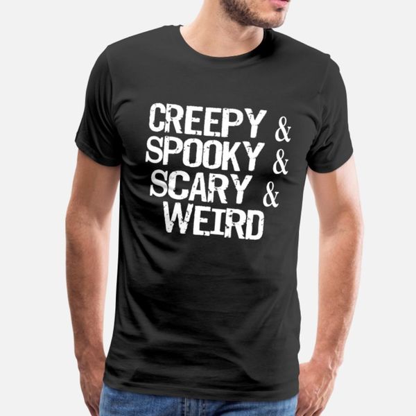 

creepy spooky scary and weird halloween t shirt men create short sleeve s-xxxl leisure interesting funny spring autumn natural shirt