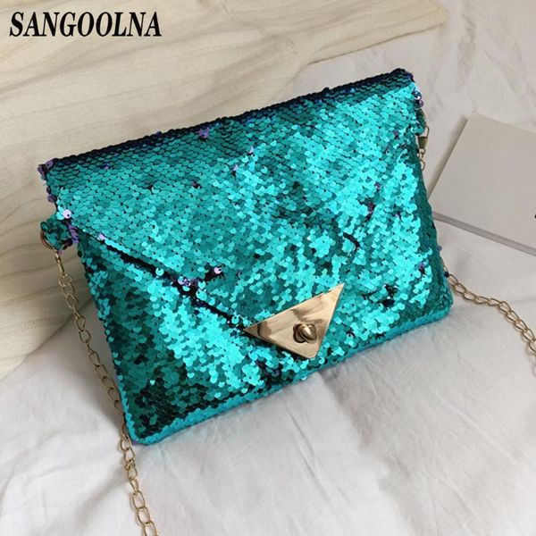 

sequin women bag hasp luxury handbags women bags designer solid color hasp clutch bag phone shoulder messenger tote