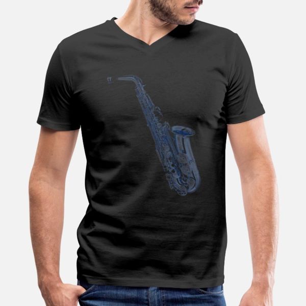 

саксофон instrument тенниски мужчина печать хлопок o шеи unisex cute дышащего летний стиль фотография рубашка