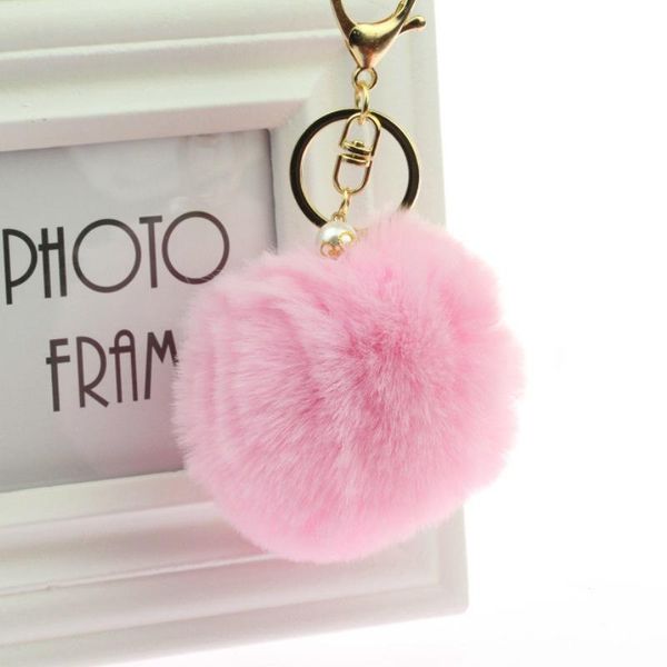 

27styles меха кролика звон брелок сумка плюшевый ключа автомобиля держатель подвеска меха мяч плюшевый брелок кольца мода ювелирные изделия