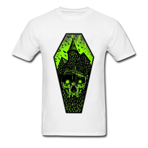 

house of dark evil demon vampire tshirt men new fashion men's legends skull t-shirt 3d green bang t shirts cool cotton