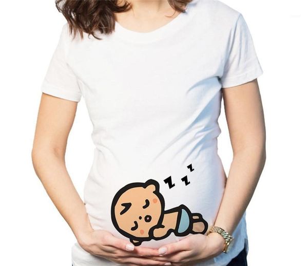 

short sleeve womens tees casual females clothing baby loading womens designer tshirts fashion baby print summer, White