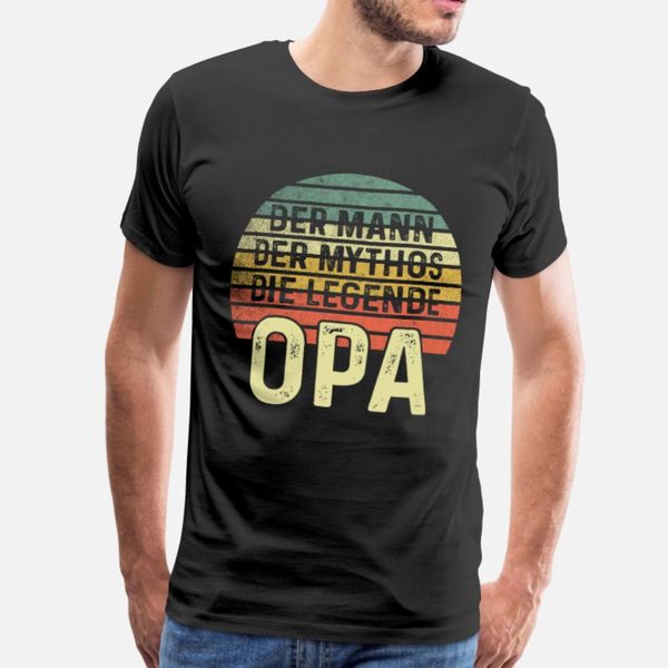 

der mann mythos legende opa groÃvater 2 t shirt men designing 100% cotton s-xxxl normal gift comical summer trend shirt