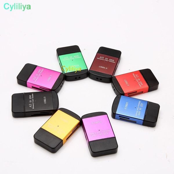 

cgjxs all in one usb 2 .0 multi memory card reader for micro sd /tf m2 mmc sdhc ms memory stick worldwide (hl