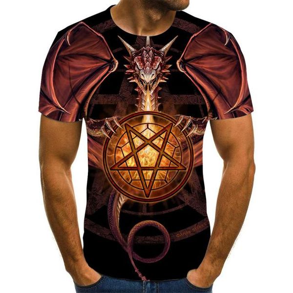 

man's 80s/90s boys cool man 3d print shirts anime anime horror men clothing