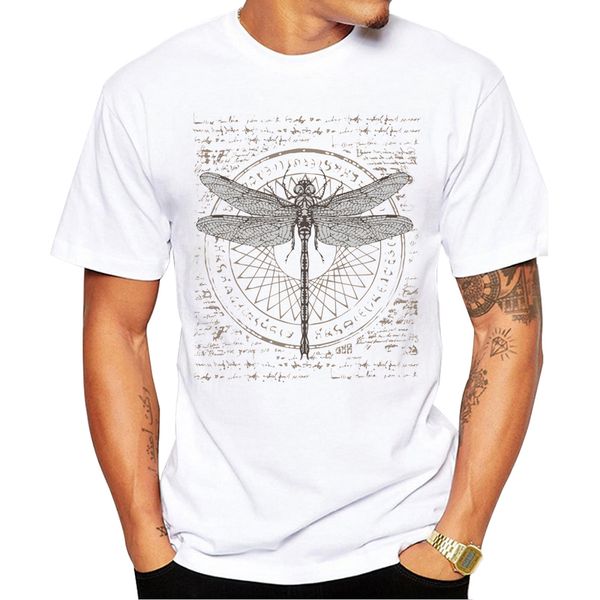 

teehub new fashion science dragonfly study men t-shirt hipster alchemy symbol printed tshirts funny tee short sleeve o-neck