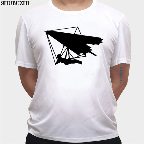 

последние смешной мужчины o-образным вырезом hang glider силуэт sportser скользящий полет новизна коротким рукавом размер рубашки евро