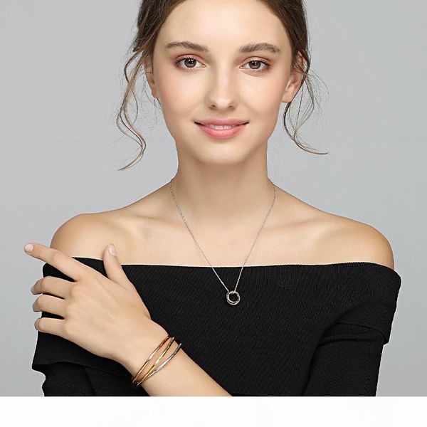 

design luxury women party bracelet silver golden rose golden multi-layer bracelets, Black