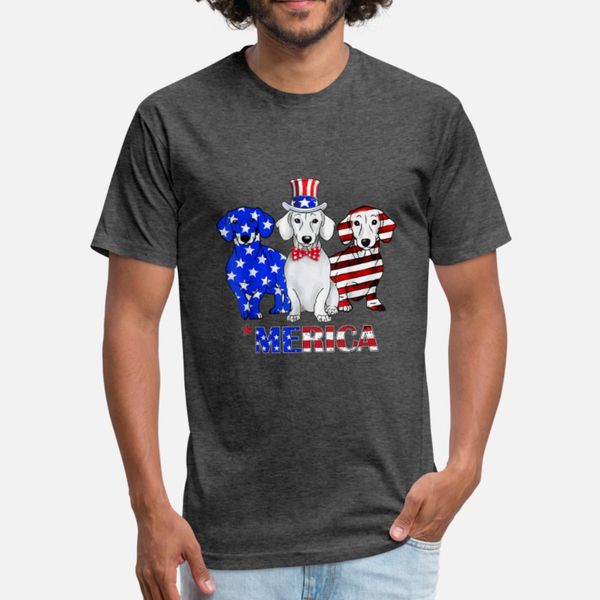 

dachshund breed dog america flag patriot 4th t shirt men print 100% cotton o-neck gents crazy humor summer style letter shirt