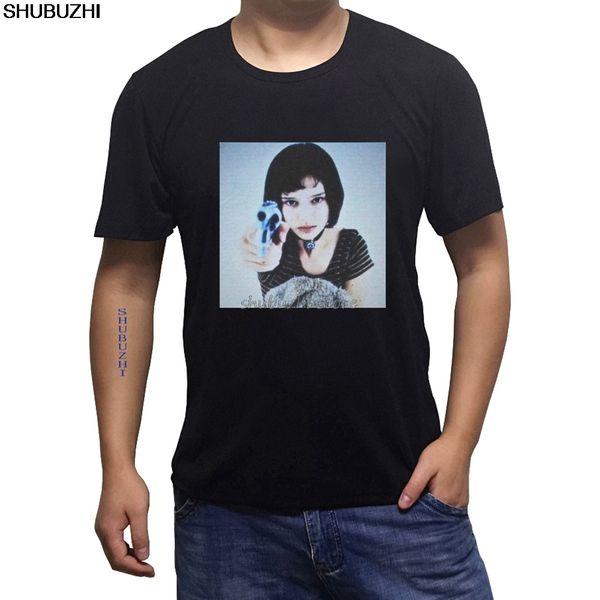 

leon mathilda white t-shirt s-3xl the professional luc besson hitman gun brand shirts jeans print classic t-shirt sbz1371