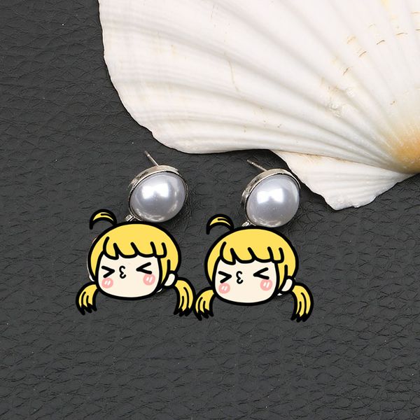 

european and american fashion new pearl network red pendant earrings temperament gentle personality versatile jewelry female wholesale, Silver