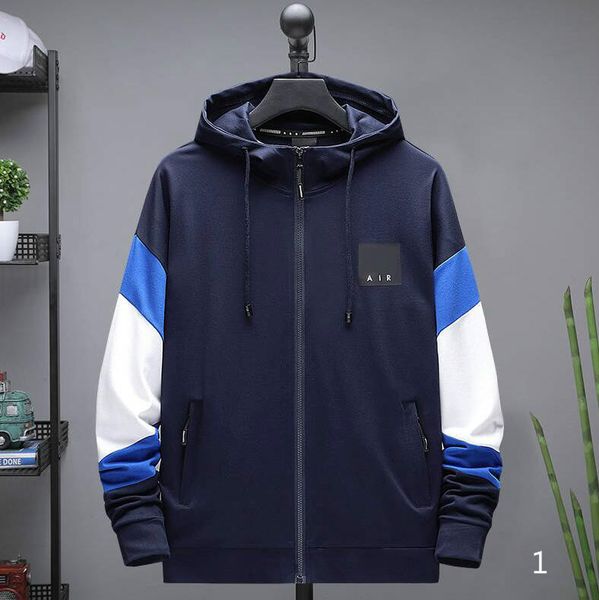 

2020 new active sports jackets for men letters printing hooded sweatshirts homme mens jacket coat zipper plus size -5xl, Black;brown