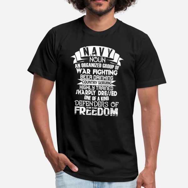 

navy defenders of om t shirt men print 100% cotton round collar solid color fit building summer style leisure shirt