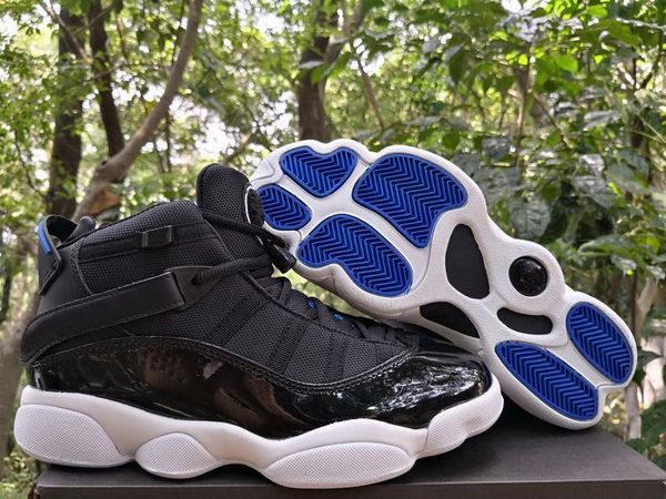 

wholesale new 6 rings space jam basketball shoes men 6s roayl blue white black retro sneaker sending with box