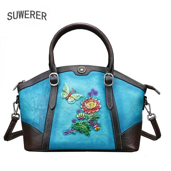 

new women genuine leather bag luxury handbags women bags designer leather women's cowhide embossed bag