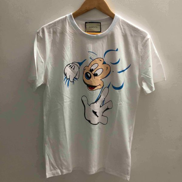 

o0 men's t-shirt bermuda european hip-hop print short-sleeved t-shirt medusa summer new round neck embroidery cotton men's shirt, White;black