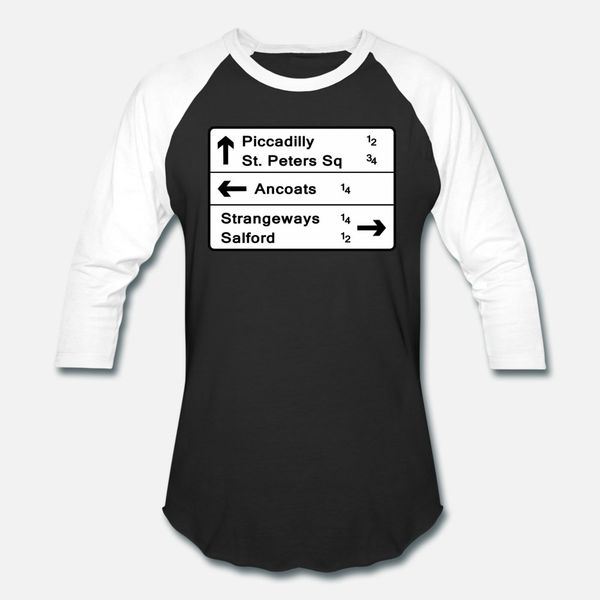 

manchester street sign roads to ancoats piccadil t shirt men interesting cotton round collar basic solid interesting authentic summer