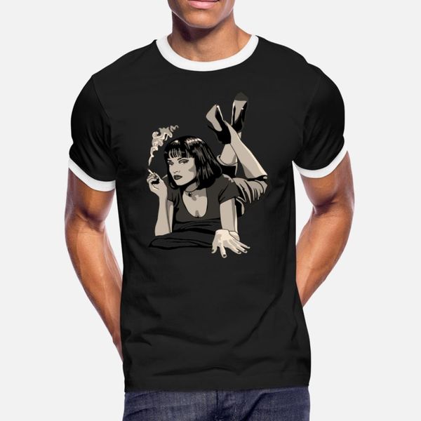 

mia t shirt men design 100% cotton s-xxxl solid color graphic humor summer slim shirt