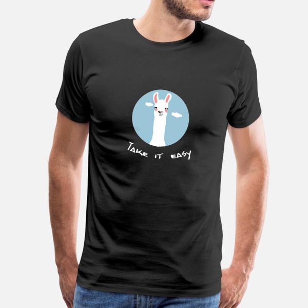 

lama take it easy тенниска людей напечатанный 100% хлопок размер евро s-3xl trend sunlight смешной лето оригинальная рубашка