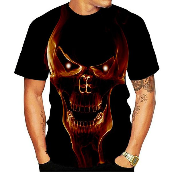 

sleeve horror skull compression punisher new short 3d print shirts humor humor harajuku men clothing