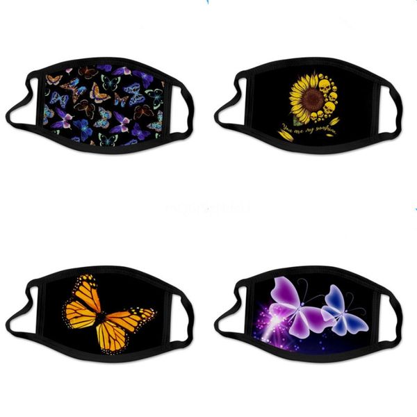 

vachetta tan tiger face mask reusable cartoon print cubrebocas con careta ultraviolet proof washable running riding bike protective rhaun#12