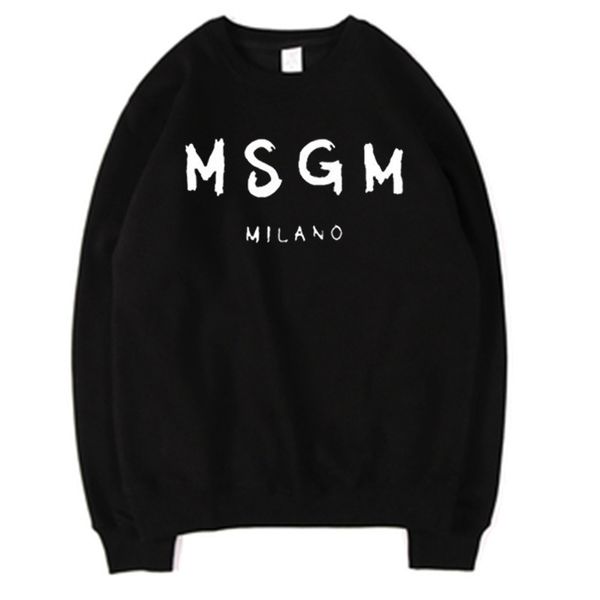 

msgm printed designer sweatshirts mens womens streetwear casual hoodies male skull printed high street pullover ing, Black