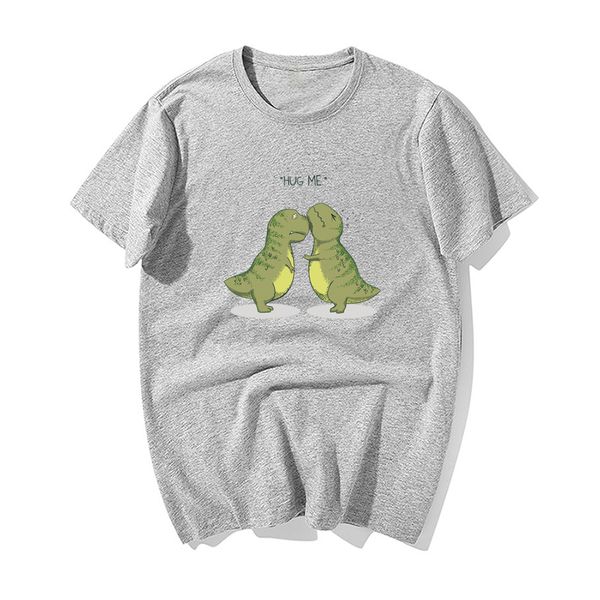 

funny hug me print t shirt fashion dinosaurs t-shirt men casual tshirt kawaii tees 2019 summer cotton harajuku streetwear