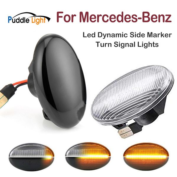 

2pcs водить dynamic side marker turn signal light для smatr w450 a-clsaa w168 vito w639 w447 сигнальные огни
