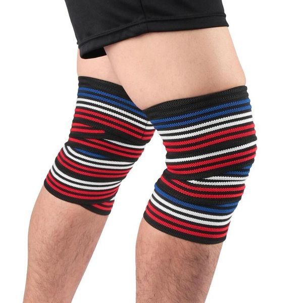

1pc knee sleeve wrap elastic adjustable leg safety belt protector sportswear fitness squat knee brace support sell, Black;gray