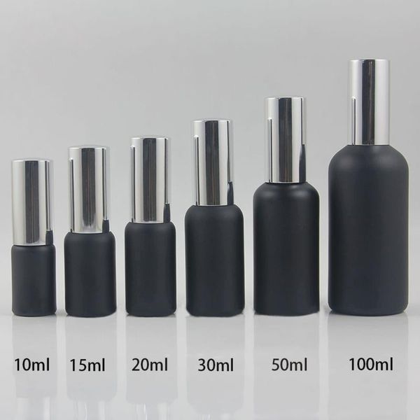 

storage bottles & jars 10ml essential oil spray bottle blue and black glass with lotion pump
