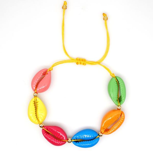 

charm bracelets go2boho rainbow bracelet natural shell for women summer beach jewelry bohemian pulseras mujer 2021 handmade friendship, Golden;silver